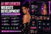 develop ai influencer website virtual influencer platform and ai nsfw model saas
