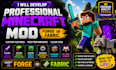 develop a professional forge or fabric mod for minecraft