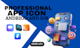 design modern app icon logo and favicon