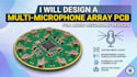 design a multi microphone array pcb for audio recording devices