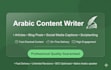 write professional arabic articles and social media content