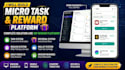 micro task reward earning platform with admin panel