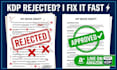 fix your amazon KDP rejected book formatting errors fast