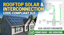 draw a code compliant rooftop solar single line diagram and sld