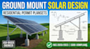 ground mount solar design permit plan set structural details sld diy