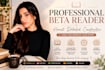 beta read your book and provide detailed feedback