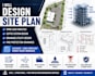 design site plan wind load septic drainage utility with fire protection drawing