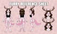 draw fursona and furry reference sheet and character design