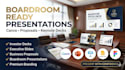 create boardroom presentation slides, business proposals, keynote decks