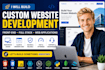 build a custom website, front end development and full stack web application