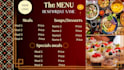 create a modern restaurant menu for you