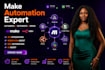 make com, made com, setup make com automation, make automation, make expert