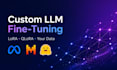 fine tune and train custom llm ai model on your data