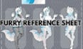 draw furry reference sheet, anime ref sheet, vrchat character reference sheet