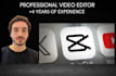 do professional video edit, youtube video editing in 1 day