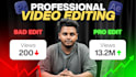 do professional video editing