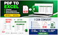 convert PDF invoices and bank statements into excel