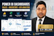 create power bi dashboards for sales, inventory and KPI