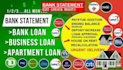 bank statement for loan or rental apartment approval