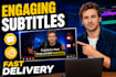 edit your videos with captions and thumbnails