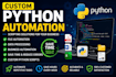 build custom python automation scripts for repetitive tasks