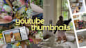 design aesthetic thumbnail youtube and channel banners