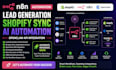 n8n lead generation shopify sync ai automation openclaw api integration workflow