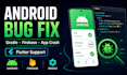 fix android app bugs crashes gradle and firebase errors
