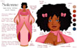 design a character sheet or reference sheet of your oc