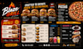 design a digital menu board, TV menu, animated menu, restaurant menu