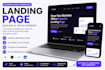 design a clean and professional website landing page