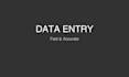 data entry and organize your spreadsheets accurately