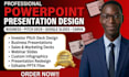 do powerpoint presentation slide design real estate or pitch deck presentation