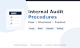 prepare internal audit procedures and audit work programs