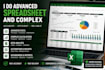 do advanced spreadsheets and complex projects in excel
