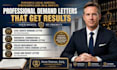 draft a wrongful termination and discrimination demand letter