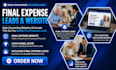 design final expense website burial insurance website final expense landing page