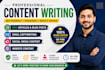 write SEO articles blog posts email copy socialmedia content