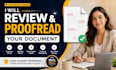 review and proofread your document