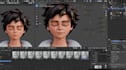 optimized 3davatar for webbased,vrchat,livestream,talkhead,game,arkit,facs,rig3d