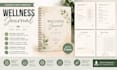 design professional wellness journal selfcare planner workbook editable in canva