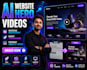 build a high converting ai website hero section with modern UI