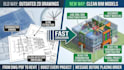 2d to bim conversion, cad to revit model, 2d to 3d architectural model service