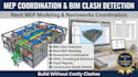mep coordination, bim clash detection, revit mep model, mep shop drawing