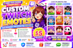create twitch emotes vtuber emotes kick emotes animated emotes stream badges