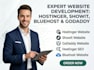 design hostinger website godaddy website bluehost website showit website