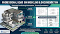 architectural bim model, revit drafting, construction document, bim design