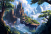 fantasy concept landscape illustrations