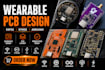 do wearable pcb design, esp32 stm32 arduino, wirelesss pcb, poe, rf and robotics