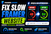 fix technical SEO redirects core web vitals and optimize framer website speed